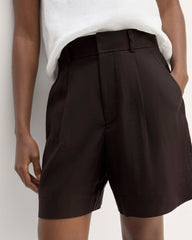 The Linen Way-High庐 Drape Short | Black