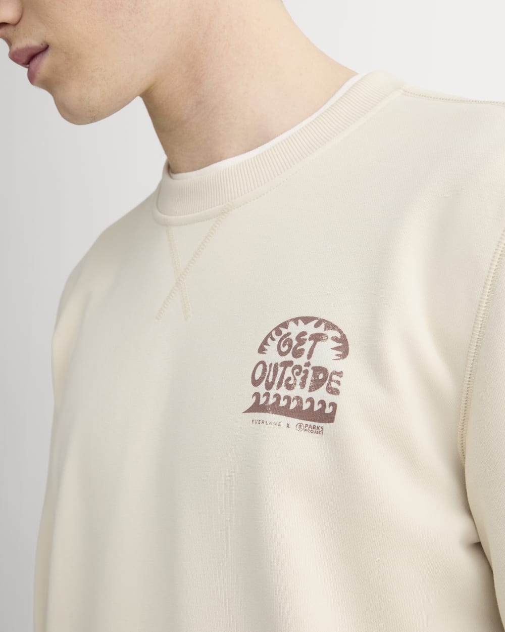 The ESENSMOD x Parks Project French Terry Crew | Natural / Brown