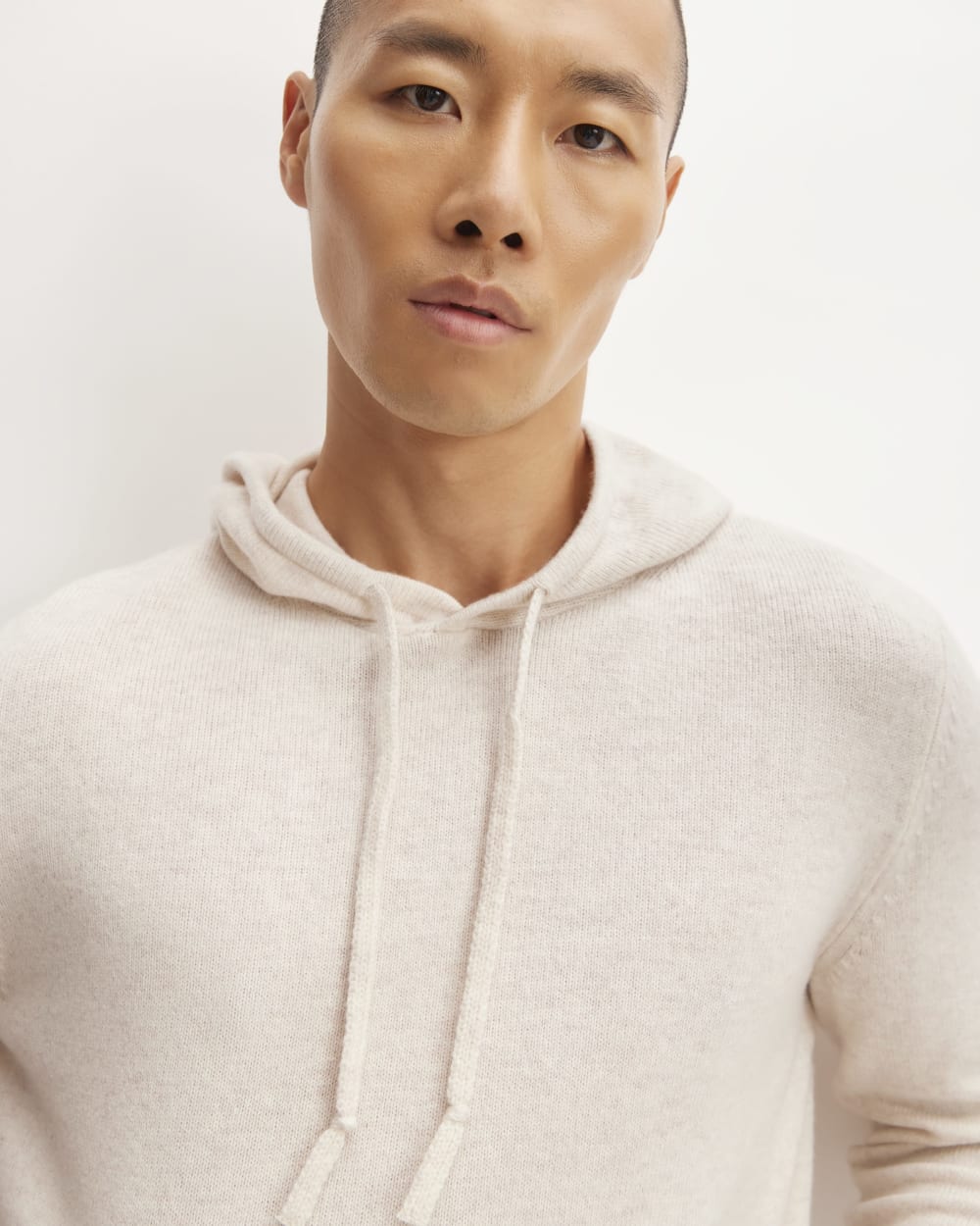 The Felted Merino Hoodie | Heathered Oat