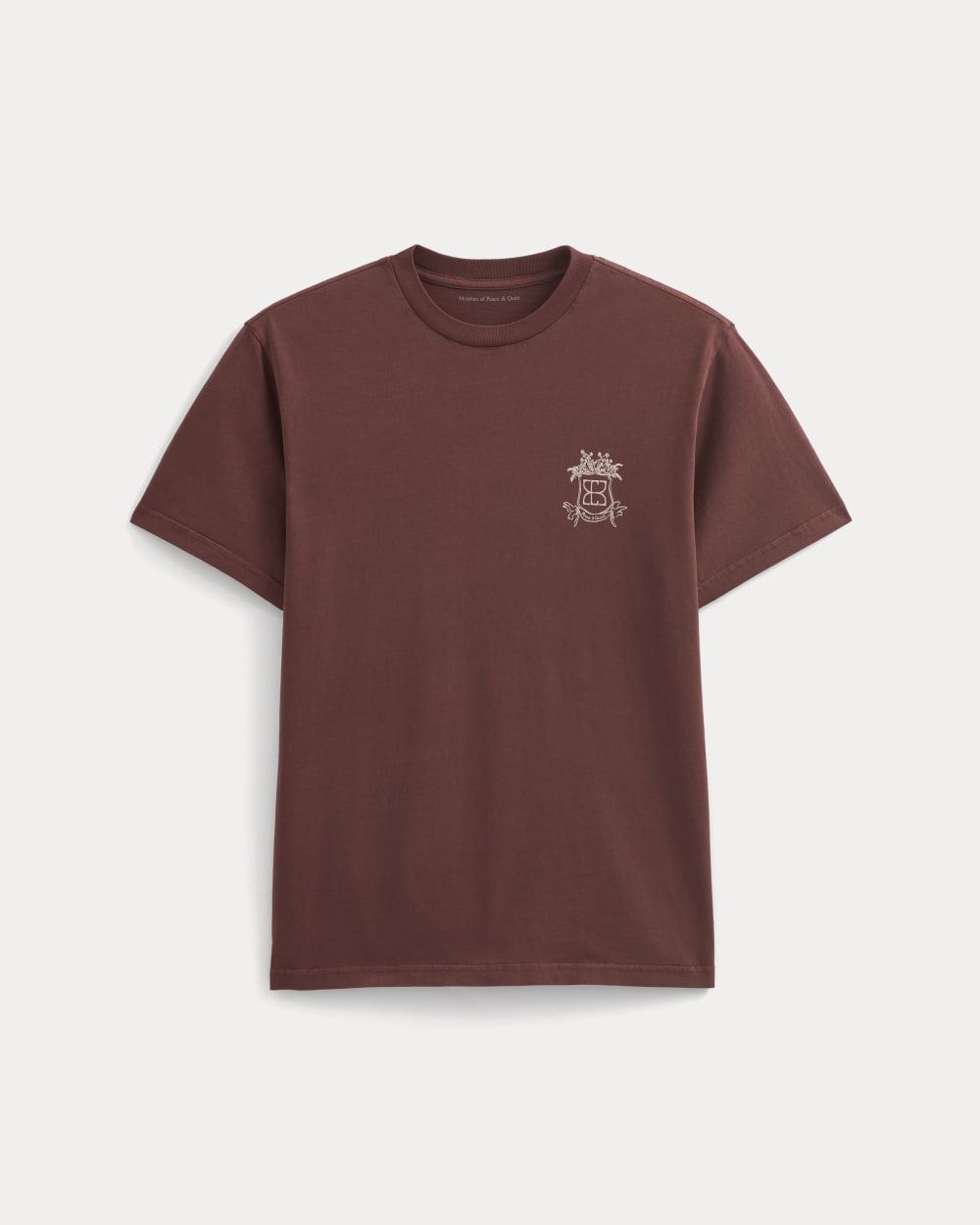 ESENSMOD x Peace and Quiet Crest Graphic Tee | Wine