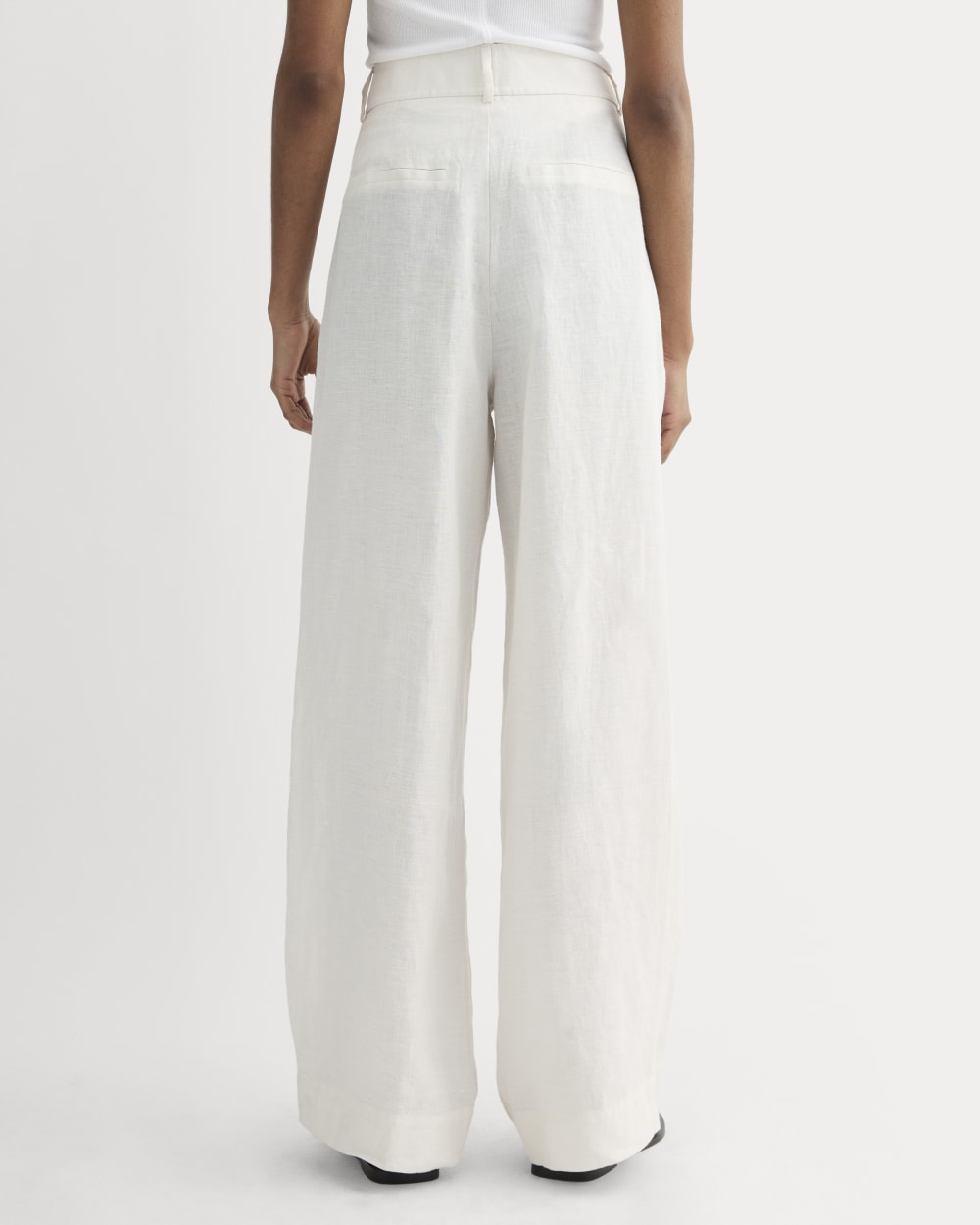 The Linen Way-High庐 Drape Pant | Natural Chambray