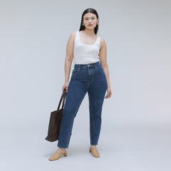 The Cheeky Hourglass Jean | Washed Midnight | 28.5" Inseam