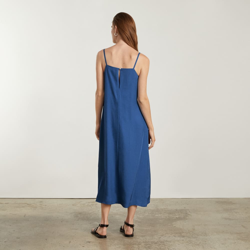 The Japanese GoWeave庐 Slip Dress | Deep Blue