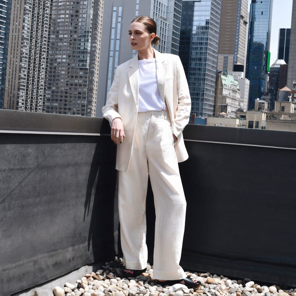 The Linen Way-High庐 Drape Pant | Canvas