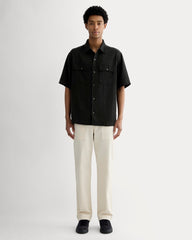 The Relaxed Utility Shirt in Buttersoft | Black