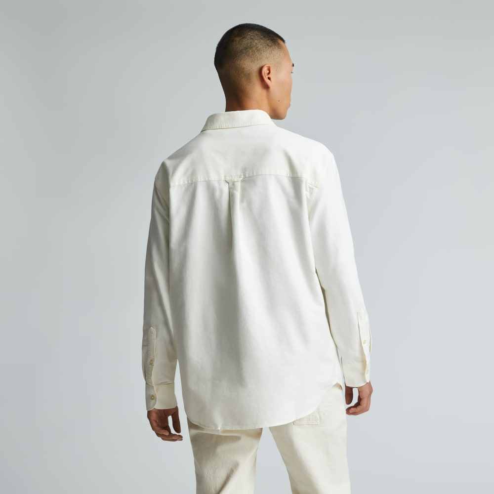 The Organic Oxford Relaxed Utility Shirt | Bone