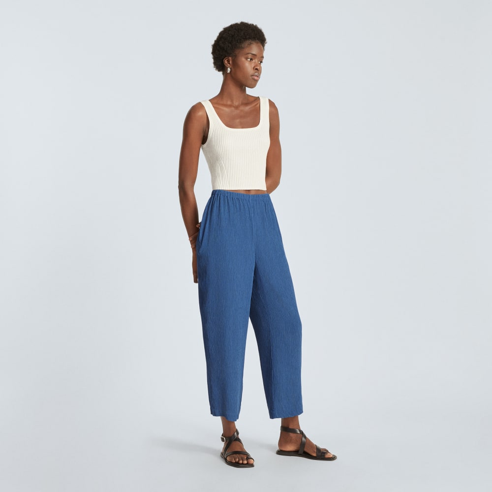 The Naia鈩?Ripple Pant | Deep Blue