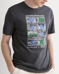 The ESENSMOD x Parks Project Essential Organic Crew | Forged Iron / Natural / Granada Sky Blue / Green