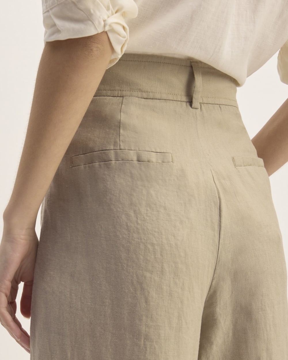 The Linen Way-High庐 Drape Pant | Trench Coat Khaki