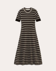 The Ribbed Sweater Dress | Taupe / Canvas / Black
