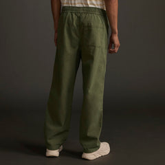 The Canvas Organic Cotton Drawstring Pant | Forest Green