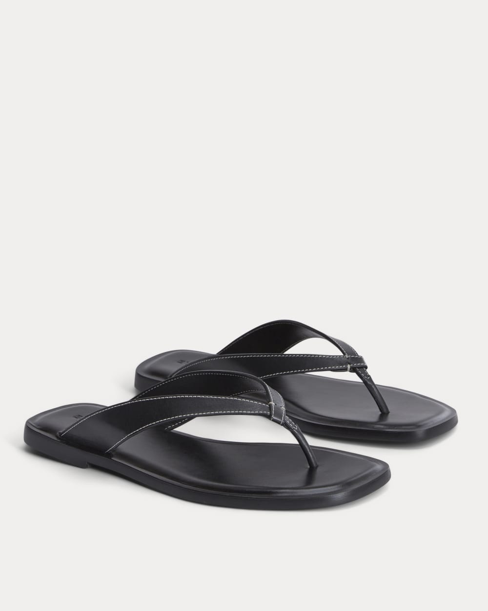 The Leather Flip Flop | Black