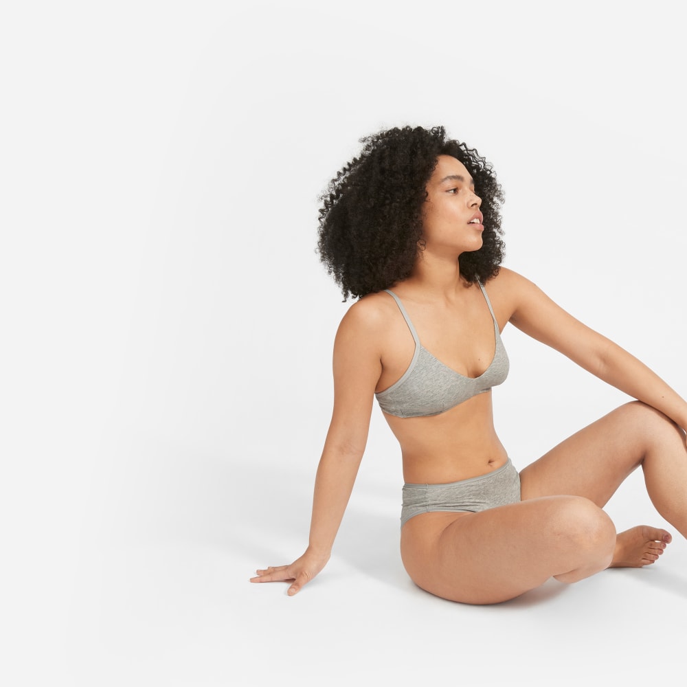 The Cotton Bralette | Heathered Grey