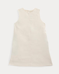 The Shift Dress in Stretch Linen | Bone