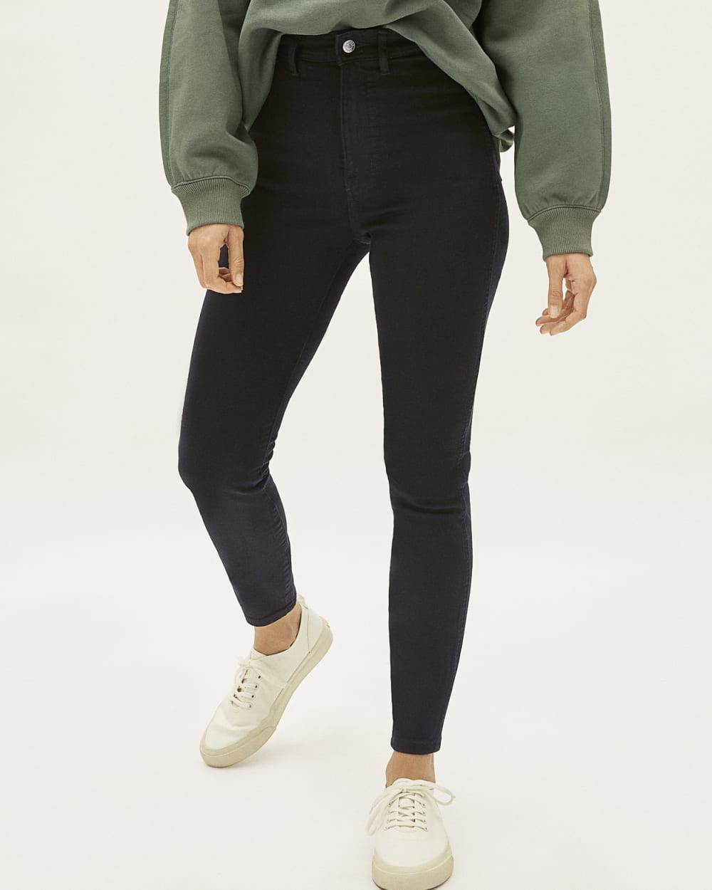 The Way-High® Clean Front Skinny Jean | Black | 28.5” Inseam