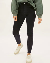 The Way-High® Clean Front Skinny Jean | Black | 28.5” Inseam