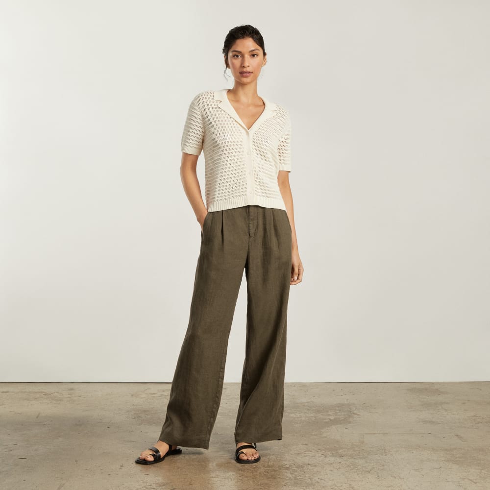 The Linen Way-High庐 Drape Pant | Beech