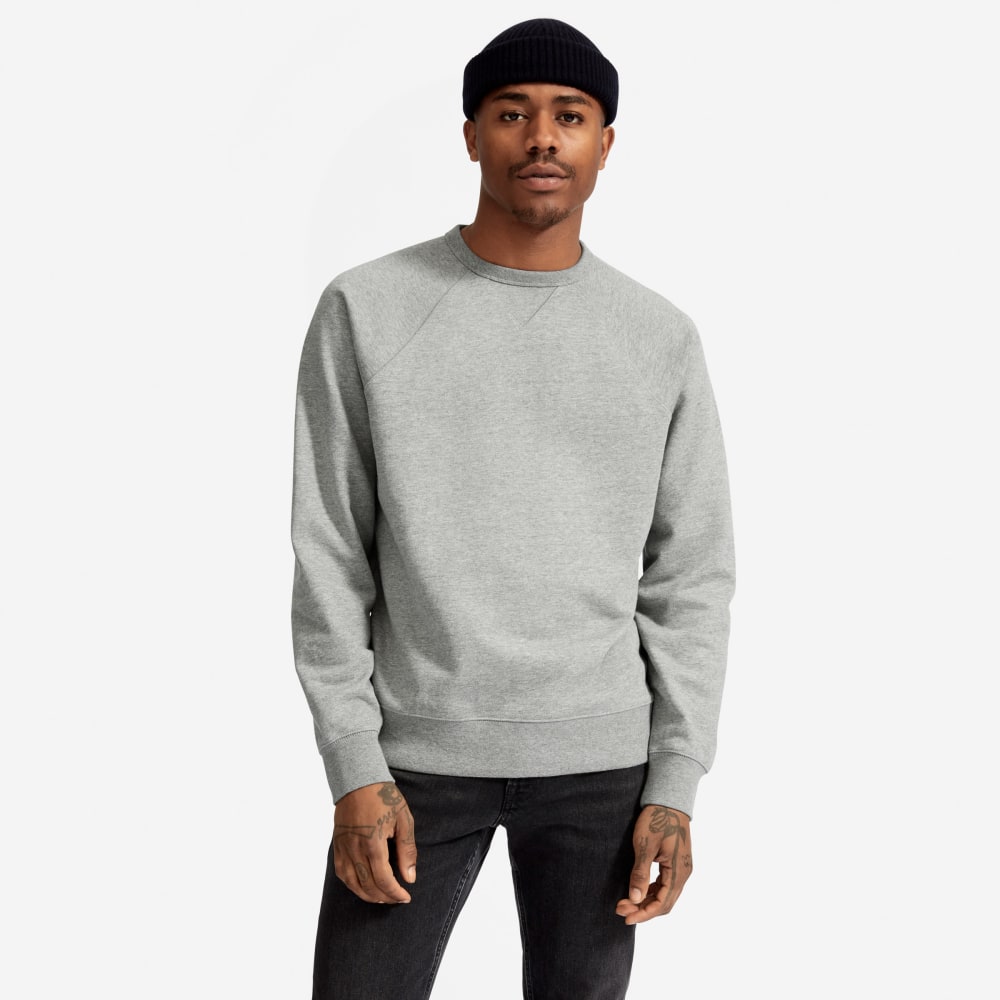 The Unisex French Terry Crew | Heathered Grey