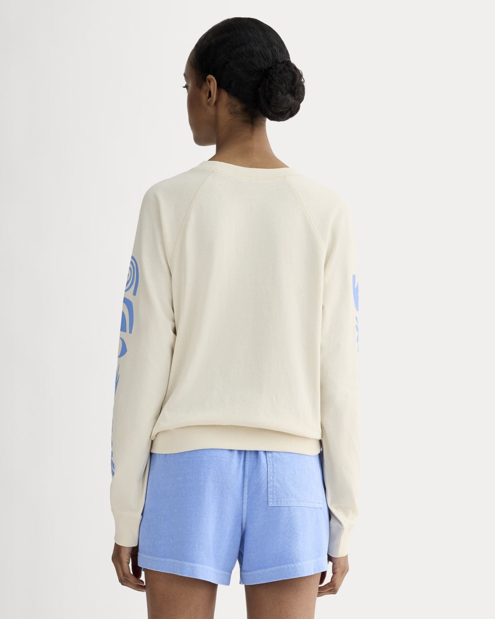 The ESENSMOD x Parks Project Off-Duty Long-Sleeve Tee | Natural / Granada Sky Blue