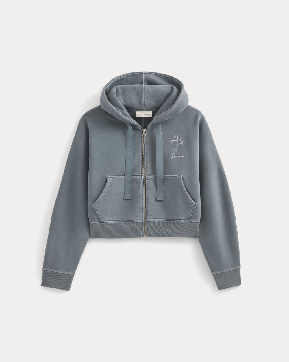 ESENSMOD x The Laufey Foundation Cropped Full-Zip Hoodie | Vintage Indigo