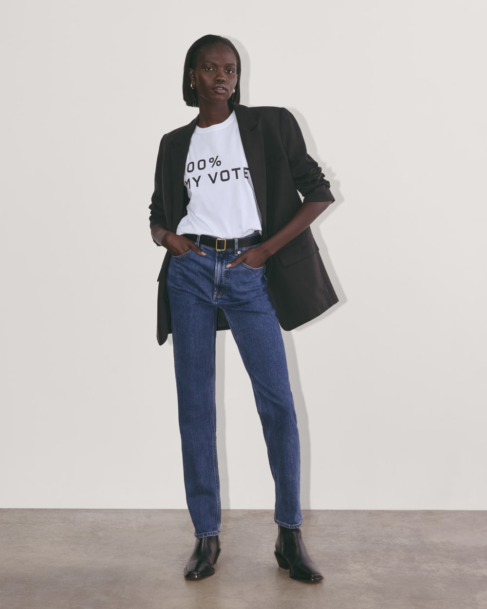The Voter Tee in Essential Cotton | White