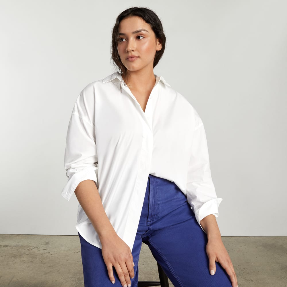 The Oversized Poplin Shirt | White