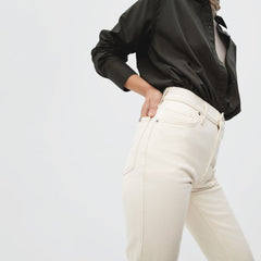 The Original Cheeky庐 Jean | Ecru | 26.5" Inseam