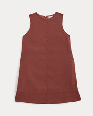 The Shift Dress in Stretch Linen | Henna Red