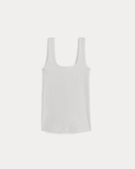 The Luxe Rib聽Square-Neck Tank | White