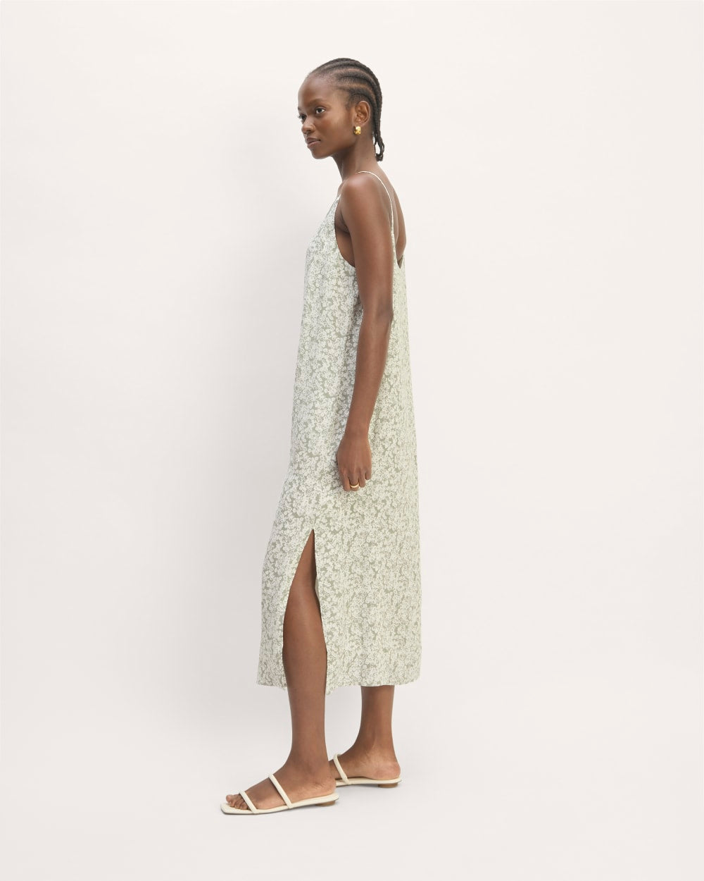 The Summer Slip Dress | Sage Mini Floral