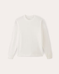 The Premium-Weight Relaxed Crew | White