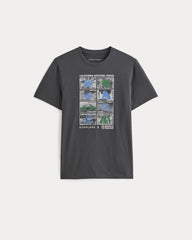 The ESENSMOD x Parks Project Essential Organic Crew | Forged Iron / Natural / Granada Sky Blue / Green
