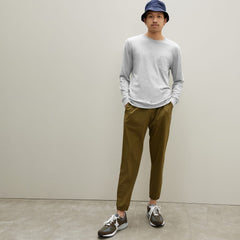 The Organic Cotton Long-Sleeve Pocket Tee | Heathered Grey