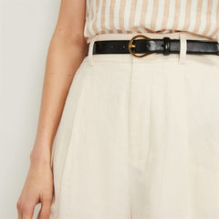The Linen Way-High庐 Drape Short | Canvas