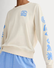 The ESENSMOD x Parks Project Off-Duty Long-Sleeve Tee | Natural / Granada Sky Blue