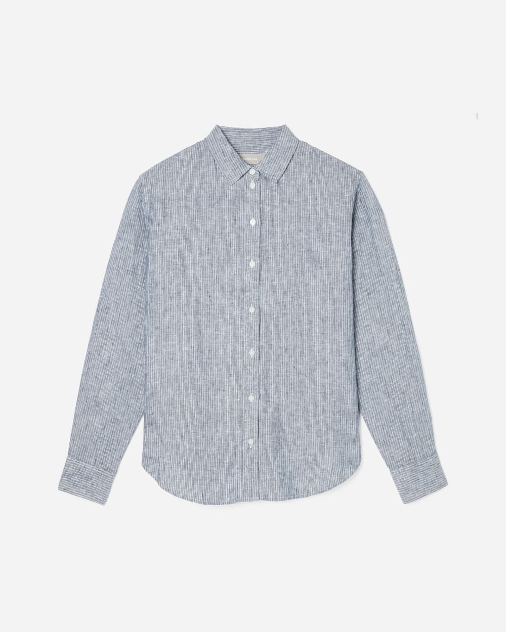 The Must-Have Shirt in Linen | Blue Pinstripe
