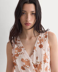 Maxi Dress in Silk Georgette | Soft Floral