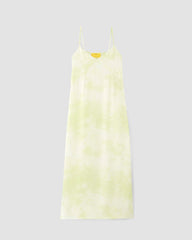 The ESENSMOD x Marques' Almeida Satin Tie-Dye Dress | Seafoam Tie-Dye