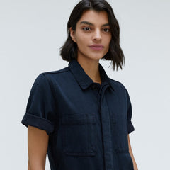 The Supersoft Jean Coverall | Ink Wash