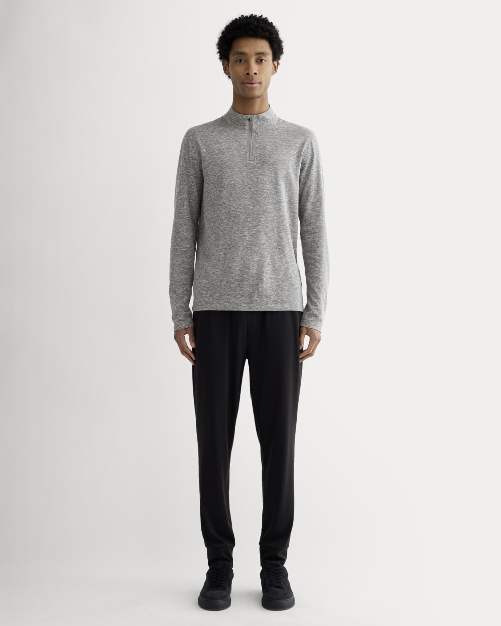 The Rec Quarter-Zip | Heathered Grey