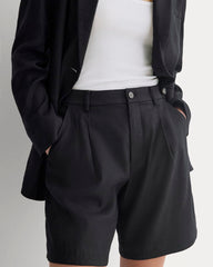 Tailored A-Line Short | Black