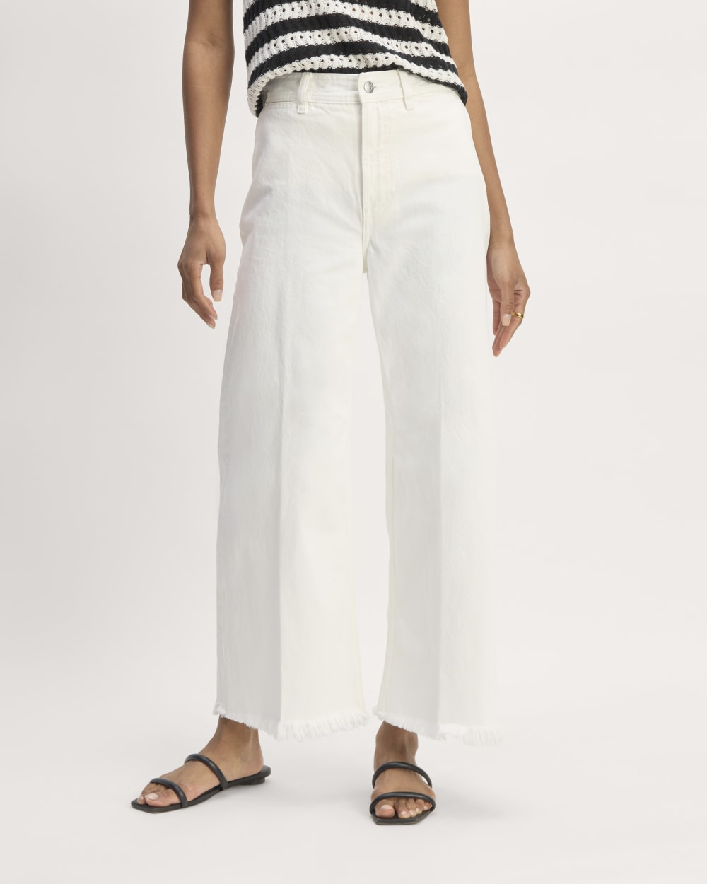 The Mariner Cropped Jean | Frayed Hem Bone
