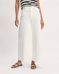 The Mariner Cropped Jean | Frayed Hem Bone