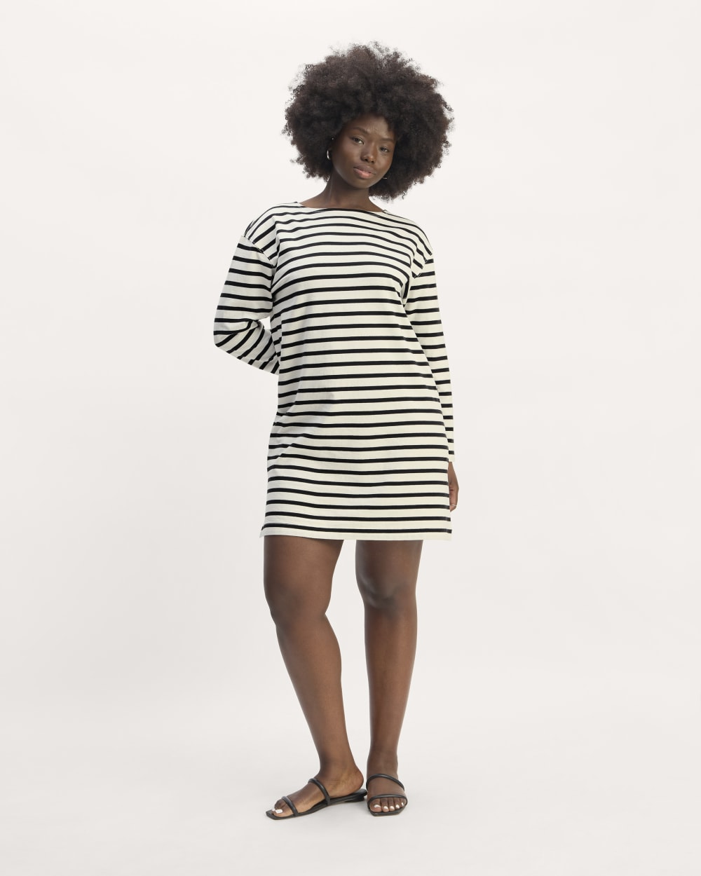 The Mariner Dress | Bone / Black