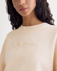 ESENSMOD x The Laufey Foundation Cropped Sweatshirt | Pale Peony
