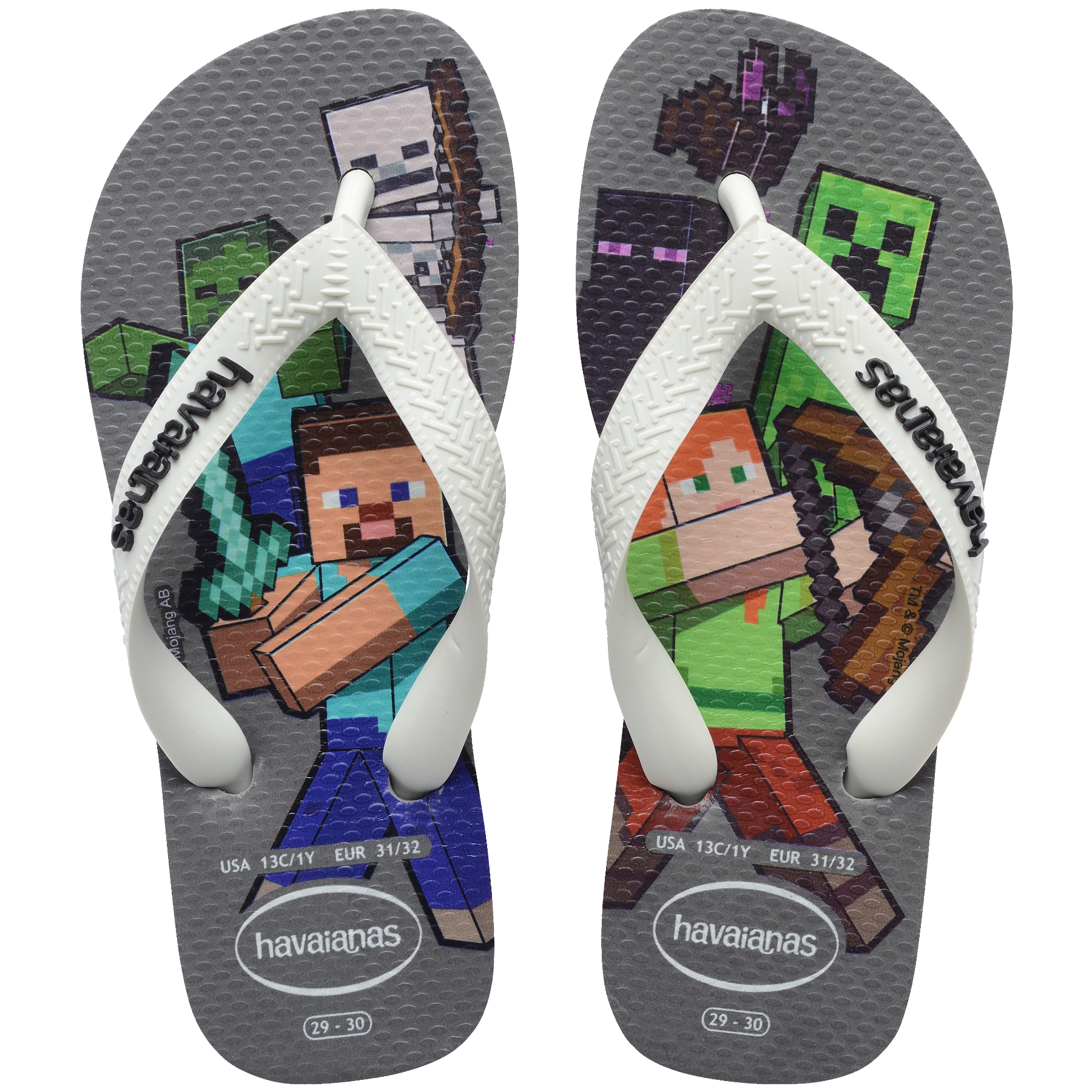 Kids' Minecraft Top Flip Flops