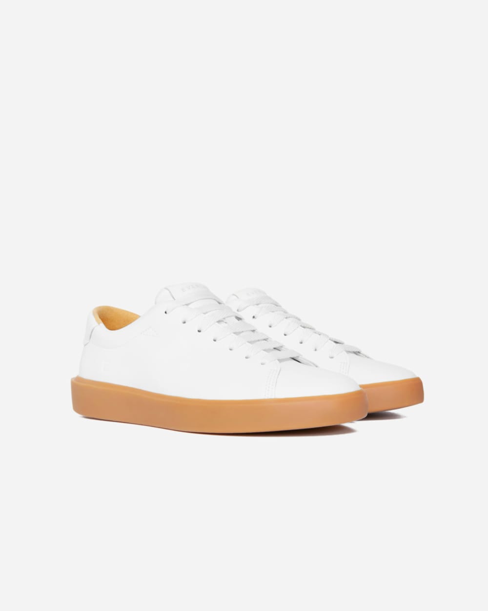 The ReLeather庐 Tennis Shoe | White / Gum Sole