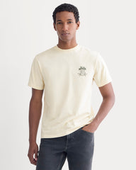 ESENSMOD x Peace and Quiet Crest Graphic Tee | Bone
