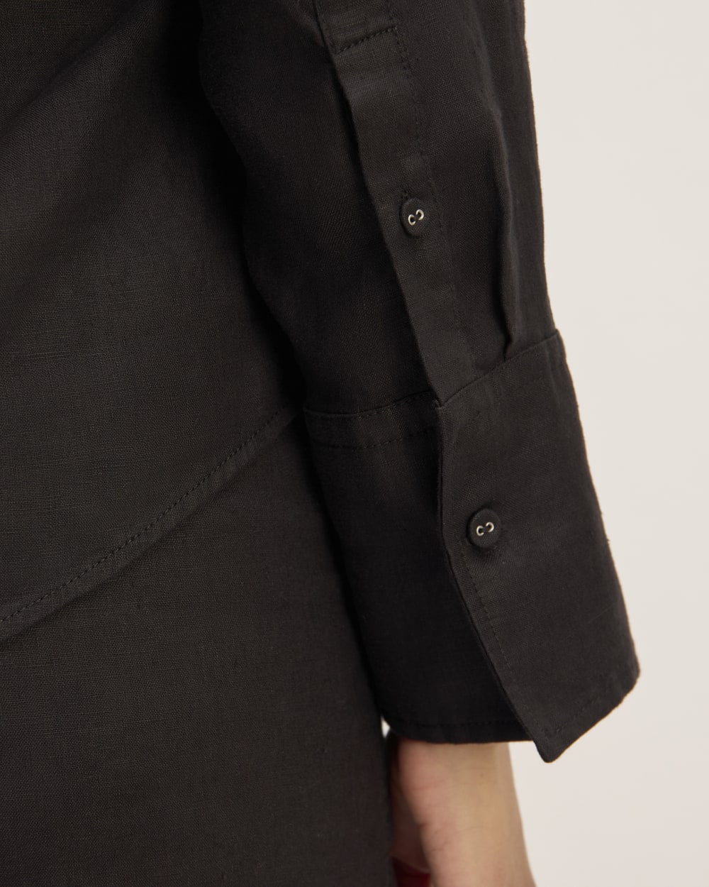 The Popover Shirt in Linen | Black
