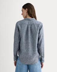 The Must-Have Shirt in Linen | Navy Chambray